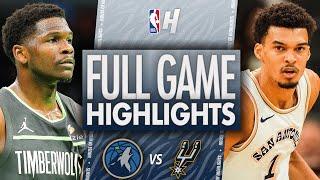 Minnesota Timberwolves vs San Antonio Spurs - Full Game Highlights | December 15, 2024-25 NBA Season