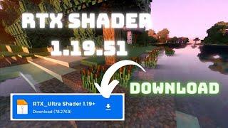 Best RTX Shader for Minecraft 1.19.51 RENDER DRAGON! REALISTIC!! NO LAG! MCPE Shader