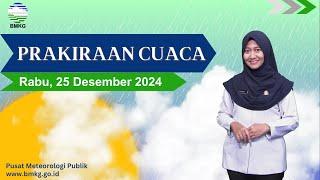 Prakiraan Cuaca Esok Hari, Rabu, 25 Desember 2024.