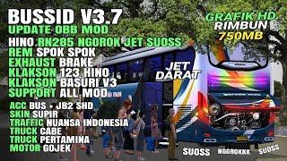 BUSSID V3.7 OBB MOD HINO RN285 NGOROK JET SUOSS GRAFIK HD, TRAFFIC NUANSA INDONESIA, SUPPORT ALL MOD