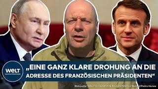 UKRAINE-KRIEG: Macron für europäische Friedenstruppen – Jetzt reagiert Putin mit klarer Drohung