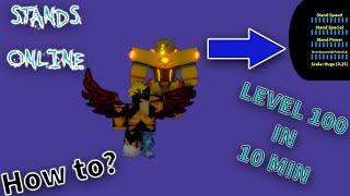 How to level up fast? | Stands Online | ROBLOX