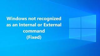 windows Not recognized as an internal or external command ( ipconfig/Diskpart/select disk/etc)