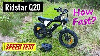 Ridstar Q20 eBike - Speed & Acceleration Test