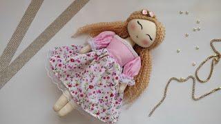 "Create Your Own Beautiful Fabric Rag Doll: Step-by-Step Tutorial "Free Pattern