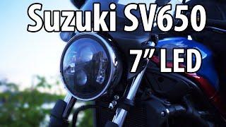 Suzuki SV650 AliExpress 7" LED Фара. Брать или не брать?