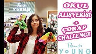 EKSİK KALAN OKUL ALIŞVERİŞİM + ÇORAP CHALLENGE | #pentiyoung