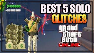 GTA 5 Online - ''TOP 5 SOLO WORKING GLITCHES'' 1.70 ( INSANE Money Glitch, No Bra Glitch & More