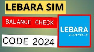 lebara balance check code ksa || lebara sim card balance check