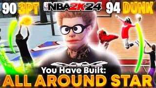 THIS BUILD HAS 5 90+ STATS AND IS DOMINATING NBA 2K24! MY NEW GLITCHY BUILD!!