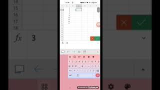 #Short Recopie incrémentée de données numériques sur Excel 365 sous Android