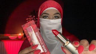 ASMR - MUSLIM FRIEND DOES YOUR CHRISTMAS PARTY MAKEUP ROLEPLAY #makeupasmr #asmrmakeup