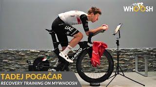 Tadej Pogačar - UAE Team Emirates | Recovery Training on MyWhoosh - Virtual Cycling Solution