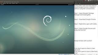 Install Google Chrome in Debian 9 via GUI