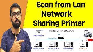 How to scan from network printer windows 10/8/7 | scan from network computer to printer