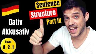 Position of Dativ and Akkusativ Objects | German Sentence Structure Part III | YourGermanTeacher