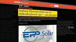 EPP Solar: Balkonkraftwerk-Testsieger 2024* von Stiftung Warentest