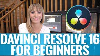 LEARN DAVINCI RESOLVE 16 VIDEO EDITING in 16 Mins For Beginners (Free Software)
