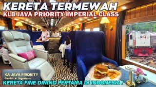 PERJALANAN ISTIMEWA FULL KERETA WISATA ! Naik KA Java Priority Imperial Jakarta Jogja, Kereta Mewah!