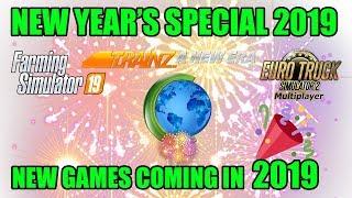 NEW YEAR'S SPECIAL 2019 | Cargran | New Games Coming To The Channel In 2019! | FS15, FS17 & FS19