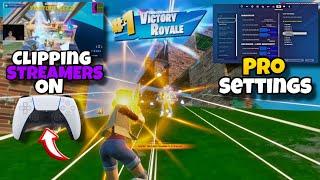 Clipping Streamers on CONTROLLER + BEST Controller Settings For Fortnite Reload (PS4/PS5/XBOX/PC)