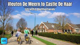 E-Bike Tour : Vleuten De Meern to Castle De Haar Utrecht 2025, Netherlands 4K