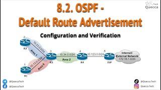 8.2. OSPF - Default Route Advertisement Configuration Example