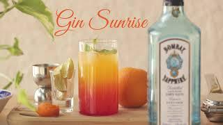Gin Sunrise - Easiest GIN Cocktails to Make at home | Bombay Sapphire Cocktail
