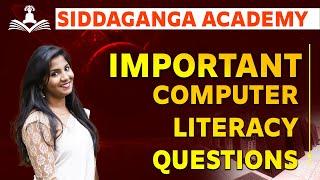 KPTCL || Important computer literacy questions|| Junior assistant
