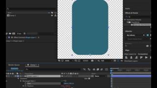 Scaling a rounded rectangle without Distortion with After Effects Expressions (demo)