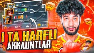  1-TA HARFLI PUBG AKKAUNTLAR  PUBG MOBILE !!!