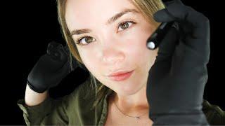 ASMR UP CLOSE Face Examination Roleplay! Sticky Glove Sounds