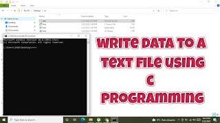 how to write data to a text file using c programming language