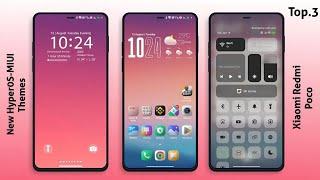 3 Premium HyperOS Themes for Xiaomi,Redmi,Poco  | HyperOS Amazing  Themes