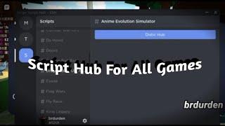 Script Hub For ALL Games! ⁉️ Roblox Hydrogen-Fluxus Executor