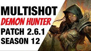 Patch 2.6.1 Multishot Demon Hunter Speed Build Diablo 3 Season 12