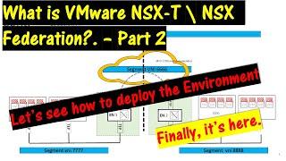 Setting up VMware NSX-T \ NSX Federation - Full Demo.  \\ How to C