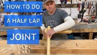 How to do half lap joint with a mitre saw