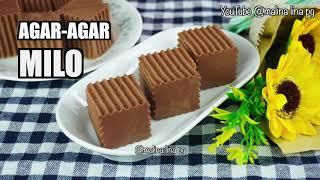 Agar-Agar Milo | Simple Mudah & Sedap | Sukatan Cawan | Agar Agar Milo Recipe | Puding Milo Lina Pg