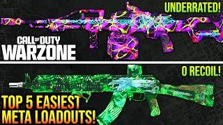 WARZONE: New Top 5 LOWEST RECOIL META LOADOUTS After Update! (WARZONE 3 Easiest Weapons)