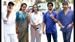 Deol Family: Sunny, Bobby, Hema, Isha, Dharmendra, Karan Casts Their For Vote 2019 Election