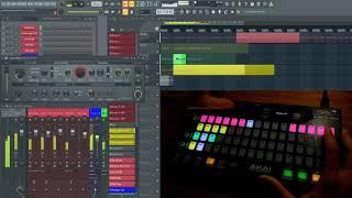 Akai Fire + FL Studio [performance mode]