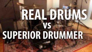 Real Drums vs  Superior Drummer (Cubase)