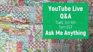 Live Q&A Tuesday June 4th at 7:00pm EST