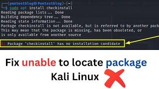 How to Fix Unable to Locate Package Kali Linux 2023 || Can't install anything on Kali Linux?