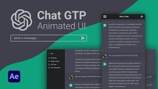 ChatGPT UI UX Animation - After Effects Template