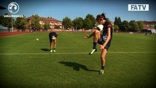 TEKKERS: England women skills in training at Euro 2013