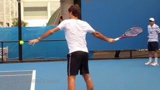 Roger Federer - Slow Motion Forehands in HD (Australian Open 2011)