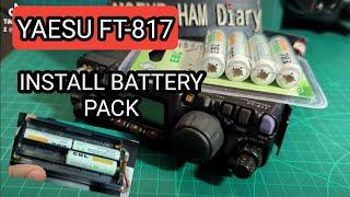 YAESU FT817 - INSTALL RECHARGABLE BATTERIES TO BATTERY PACK - 2023