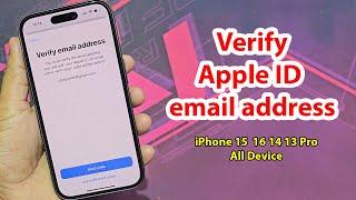 How to verify apple id email address